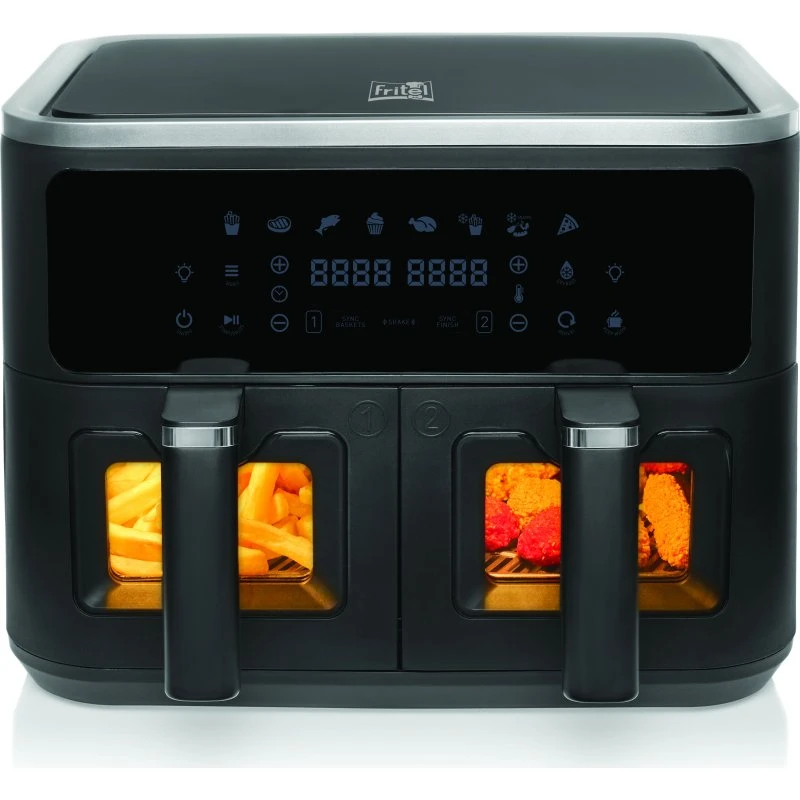 Fritel SnackTastic 8480 DUO Airfryer 2 x 4,5 L, 2.400 W