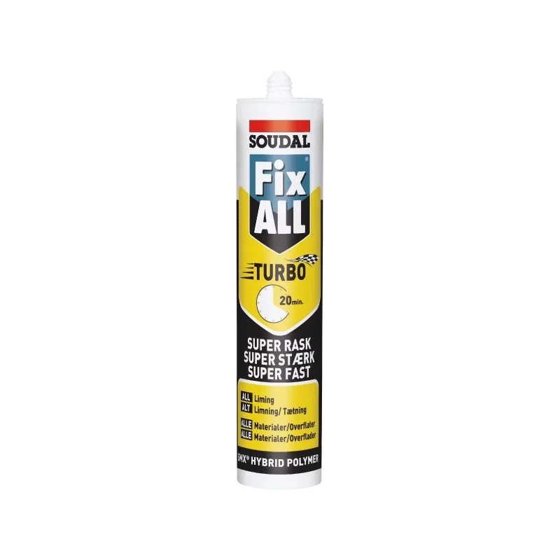 Soudal Fix All Turbo Montagelim 290 ml Sort
