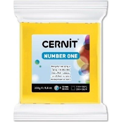 Cernit Number One Modellervoks Gul 250 g