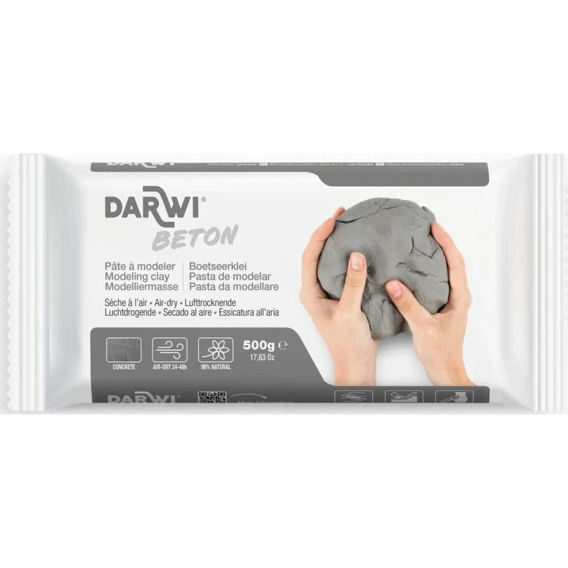 Cernit Darwi Beton Modellermasse 500g Grå