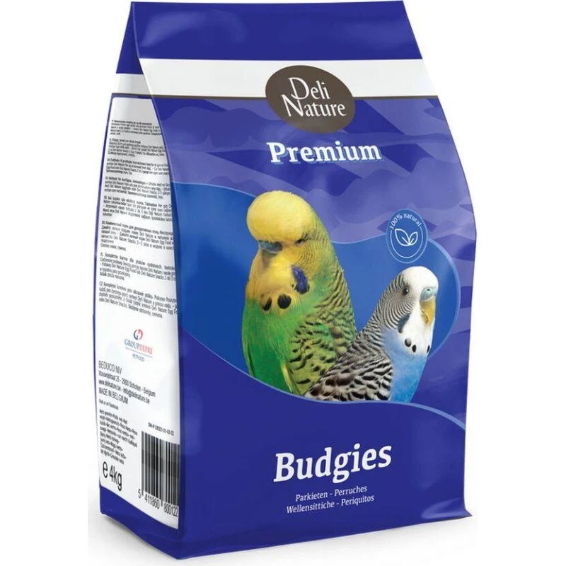 Deli Nature Premium Fuglefoder 4 kg til Parakitter