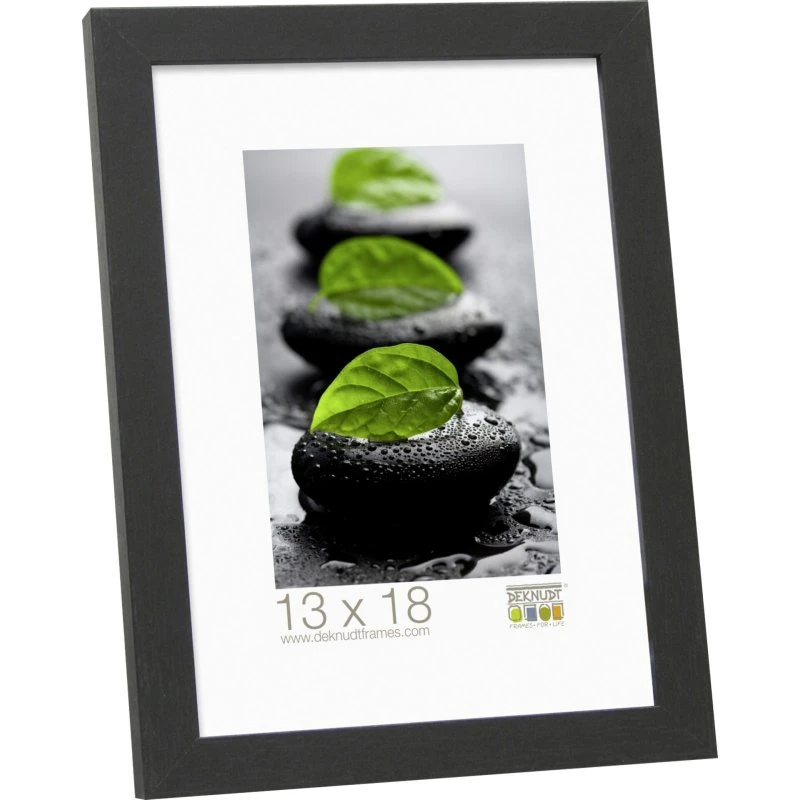 Deknudt S44CF2 Enkelt Billedramme Sort 15x20 cm