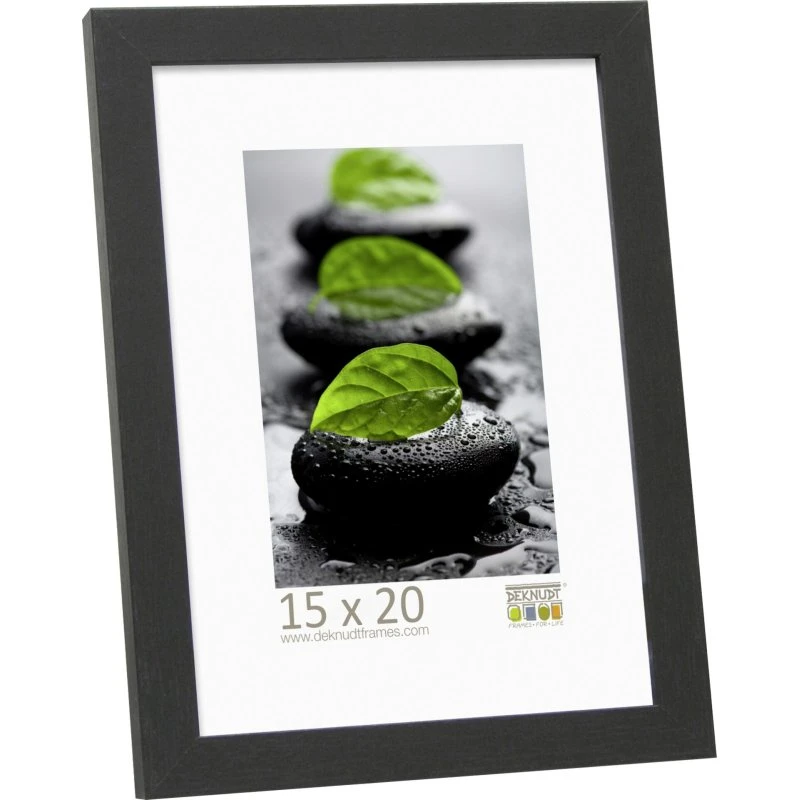 Deknudt S44CF2 Blledramme 15x20 cm Sort Træ