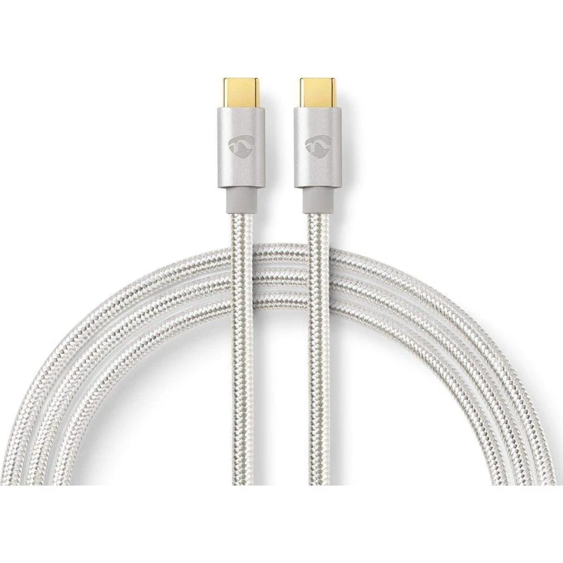 Nedis Fabritallic USB-C USB-C 1m 60W 4K@60Hz guldplateret