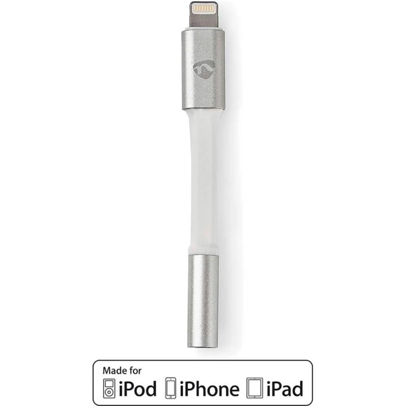 Nedis Lightning til 3.5 mm hovedtelefonstik, guldplateret, 15 cm