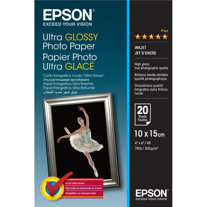 Epson Ultra Glossy Fotopapir 100x150 mm 20 ark
