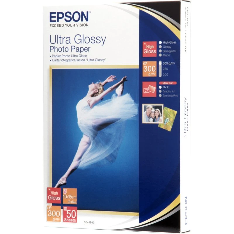 Epson Ultra Glossy Fotopapir 100x150 mm 50 ark