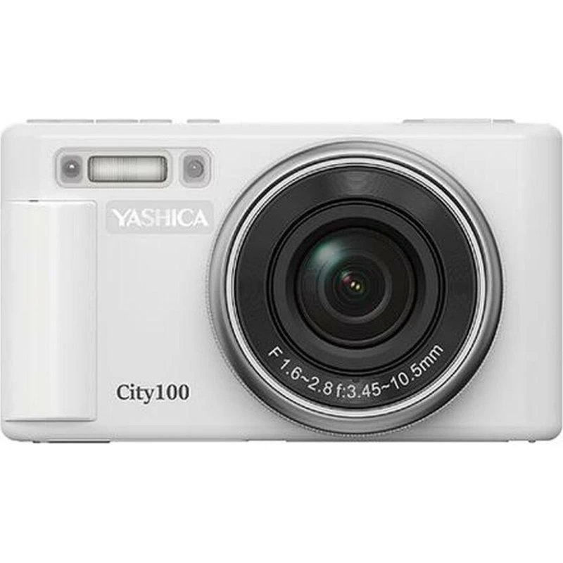 Yashica City100 (YAS-DGC100-WH) Kompaktkamera - Hvid/Sølv