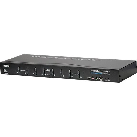 ATEN CS1768 8-Port KVM/Audio-Switch, Desktop, monterbar på stativ