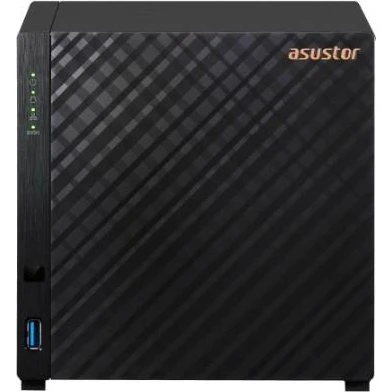 ASUSTOR AS1204T 4-bays NAS, sort, 1 GB RAM