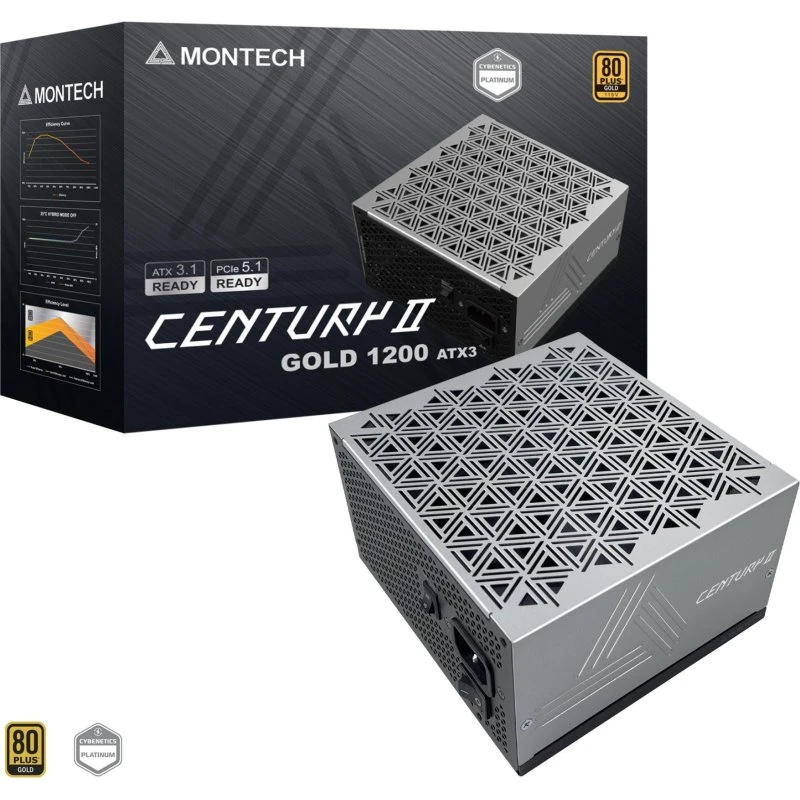 Montech Century II 1200W 80 Plus Gold ATX 3.1, Vollmodular