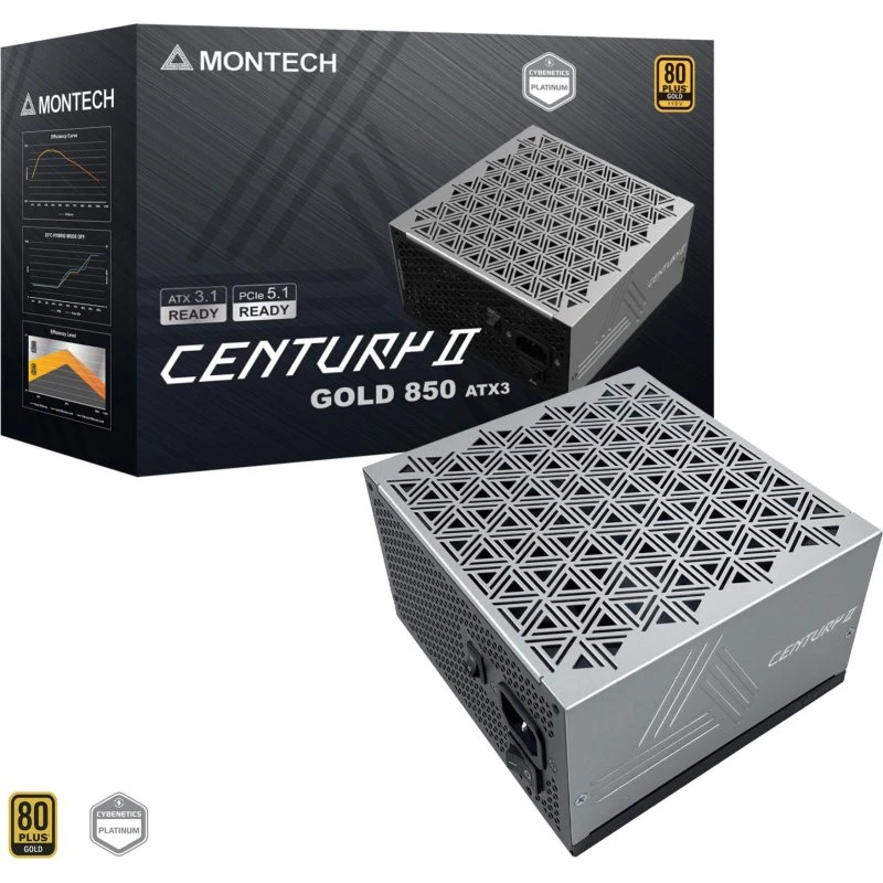 Montech Century II 850W 80 Plus Gold ATX 3.1, Vollmodular