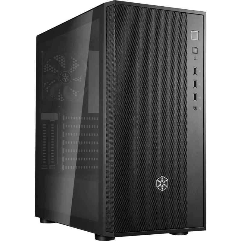 SilverStone FARA R1 (V2) Midi-Kabinet med Hærdet Glas