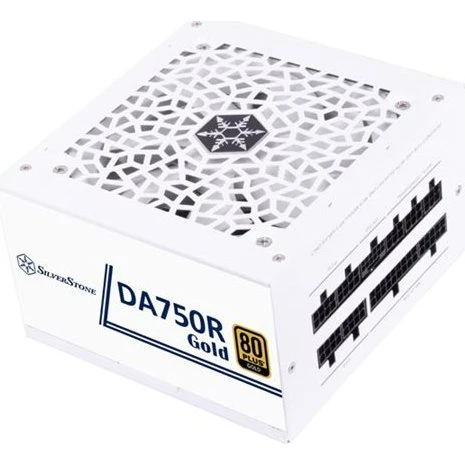 SilverStone DA750R Gold 750W, fuldt modulær, hvid