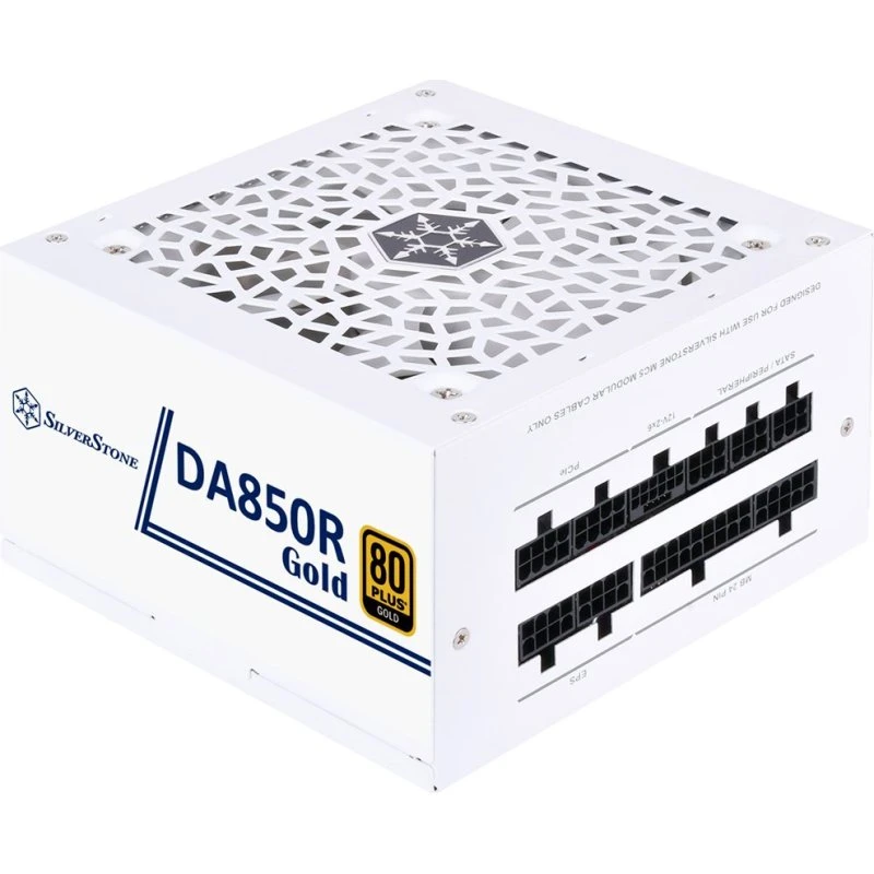 SilverStone DA850R-GMA 850W 80 PLUS Gold Strømforsyning, Hvid