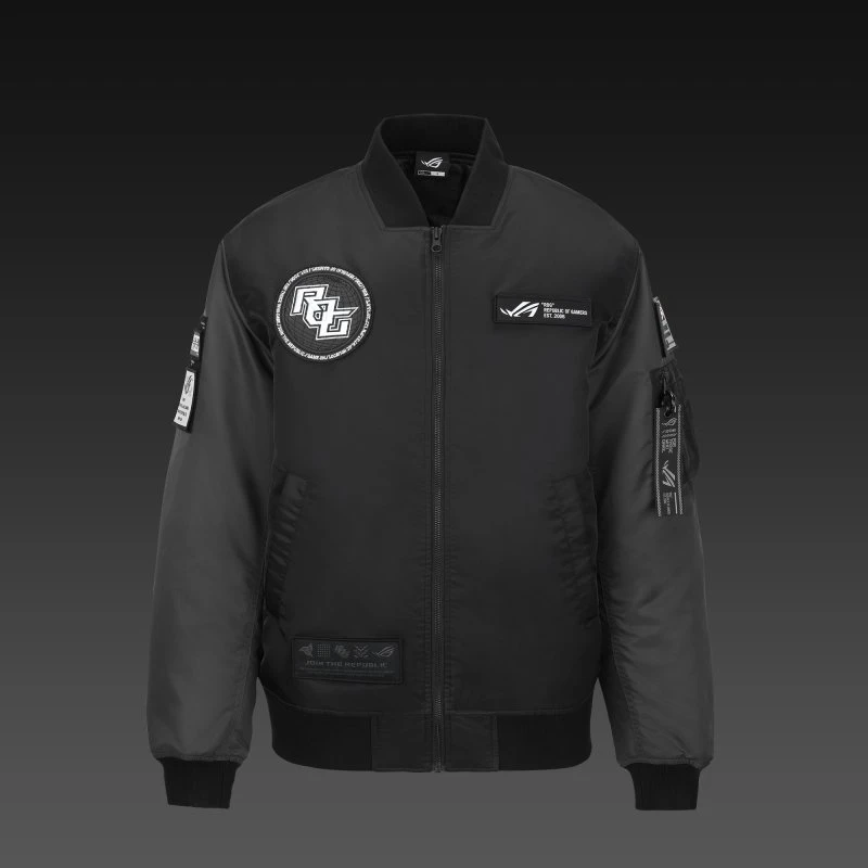 ASUS ROG Cosmic Bomber Jacket - Sort Grå, XL