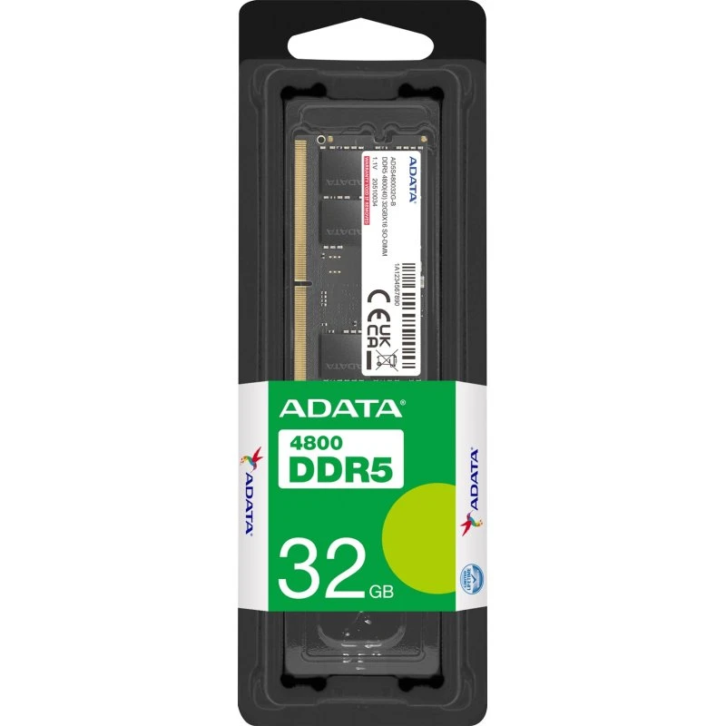 ADATA DDR5 32GB 4800MHz CL40 On-die ECC SODIMM
