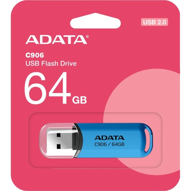ADATA Classic Series C906 64GB USB 2.0 Blå