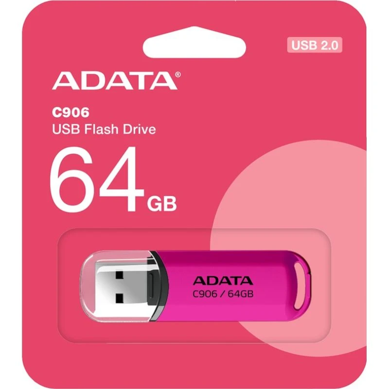 ADATA Classic Series C906 64GB USB 2.0 Lilla