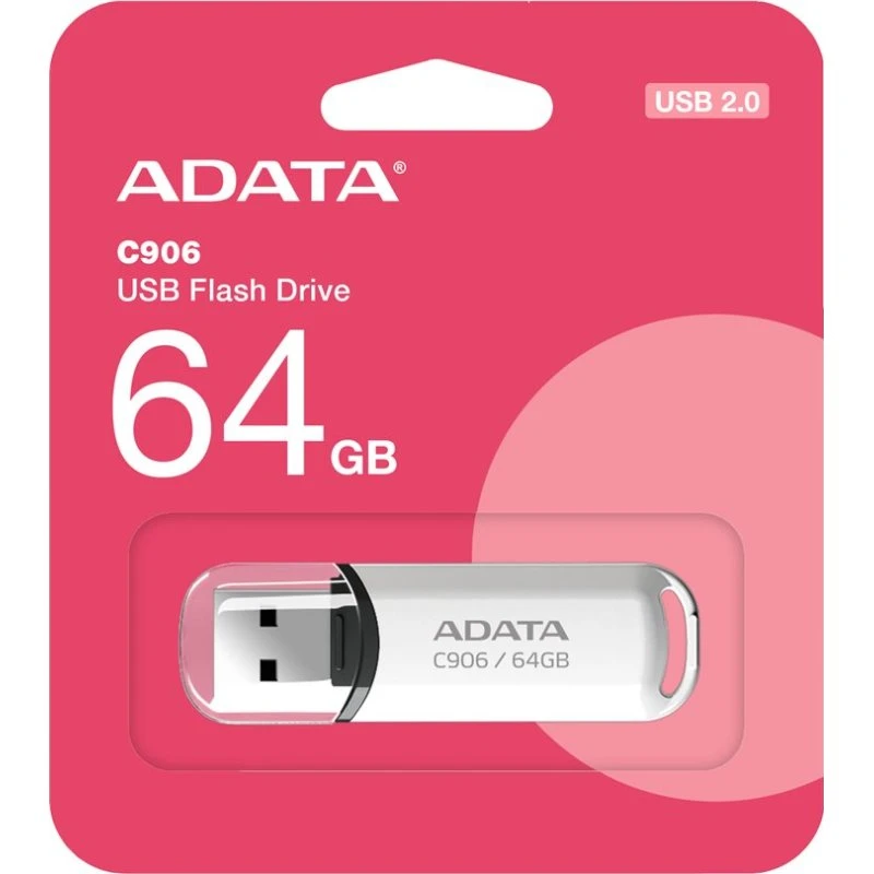 ADATA Classic Series C906 64GB USB 2.0 Hvid