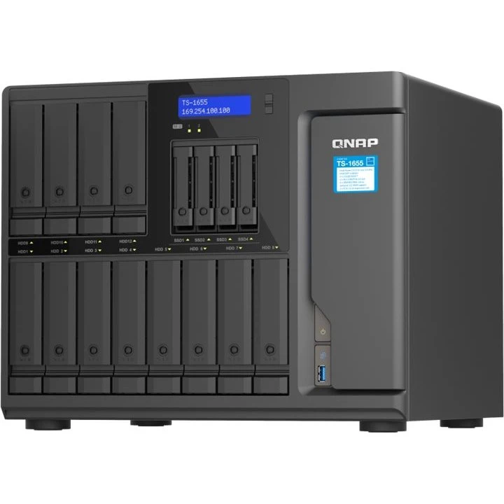 QNAP TS-1655 NAS-Server med 16 bays og 2.5GbE
