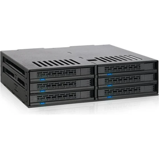 Icy Dock MB326SP-B 6x 2.5" HDD/SSD Holder i 5.25" Bay (Hot Swap)