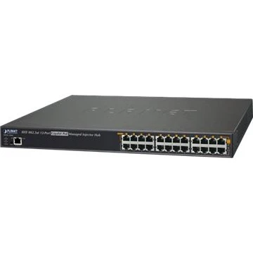 PLANET HPOE-1200G 12-Port PoE+ Strøminjektor, 360W