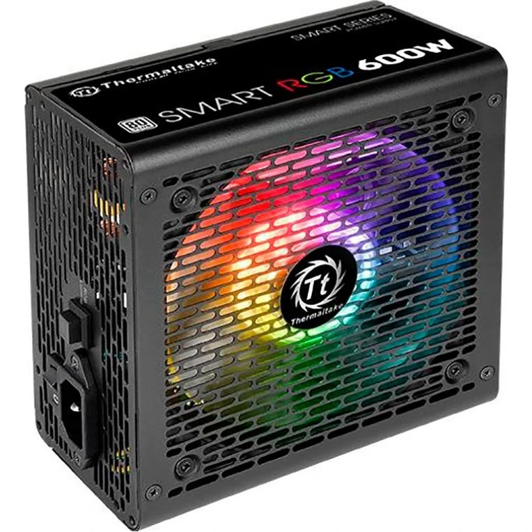 Thermaltake Smart RGB 600W Strømforsyning med 120 mm RGB-blæser