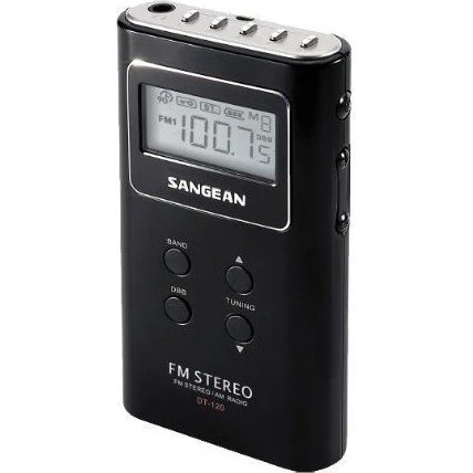 Sangean DT120BLK Svart Fickradio med PLL-system