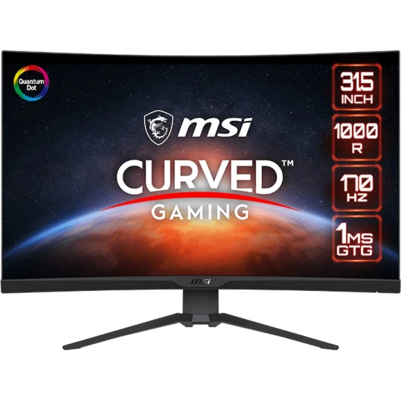 MSI MAG 325CQRFDE-QD 31,5" QD-VA 2K 170Hz Gaming Skærm