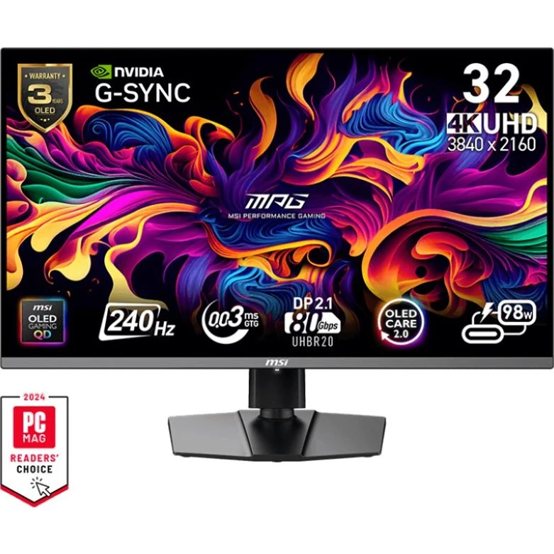 MSI MPG 322URXDE QD-OLED 32" 4K 240Hz USB-C