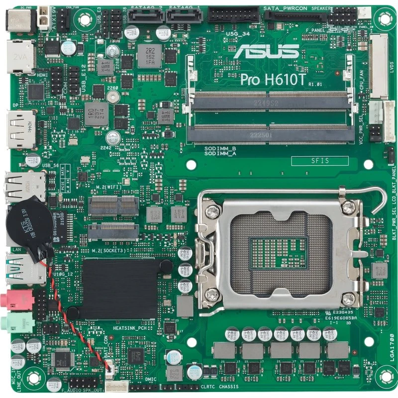 ASUS Pro H610T-CSM Mini-ITX LGA1700 DDR5 Bundkort