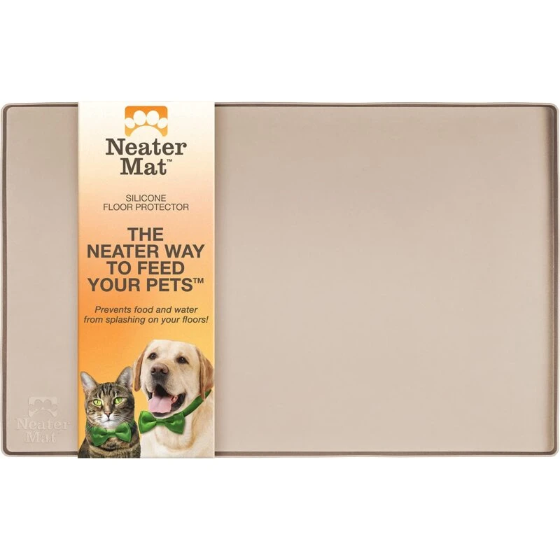 Neater Pet Brands Vandtæt Skåleunderlag 40,6×25,5 cm – Cappuccino