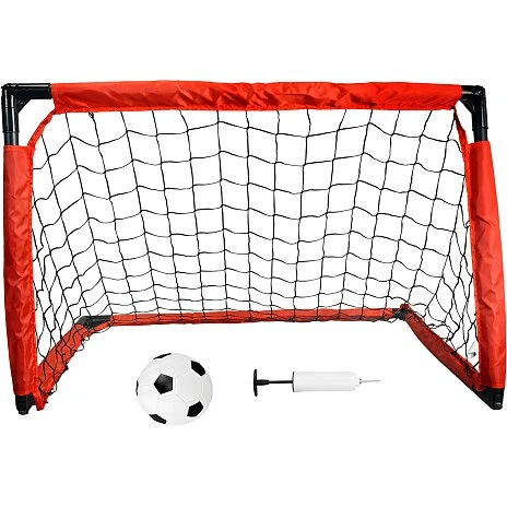 SpinOut fodboldmål til have med bold og pumpe