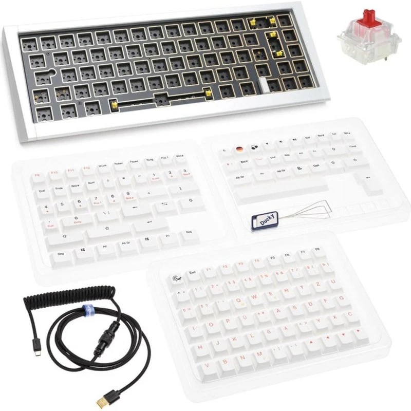 Ducky Outlaw 65 Mekanisk Tastatur 65% Sølv RGB