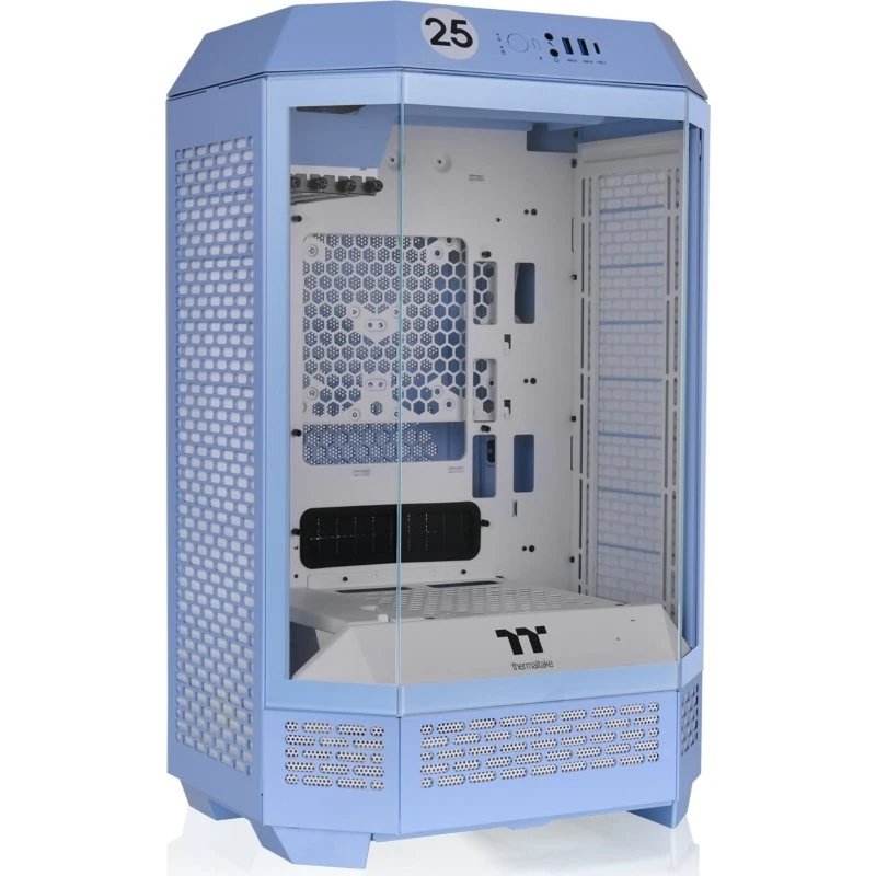 Thermaltake The Tower 300 Blå Mini Tower (ITX/mATX) med Glasvindue