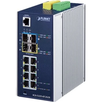PLANET IGS-5225-8T2S2X 12-porte L3-switch med 10Gb SFP+