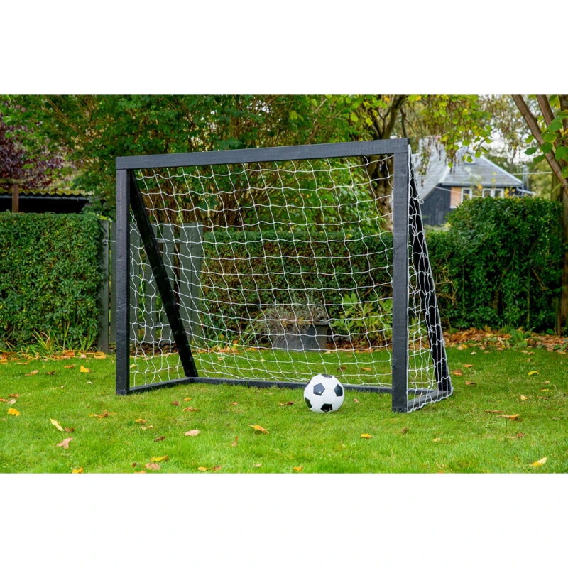Homegoal Pro Junior fodboldmål i hvidt træ 175x140 cm