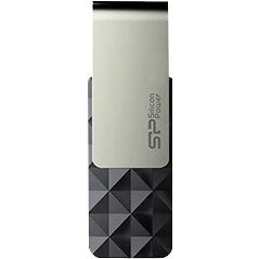 Silicon Power Blaze B30 8GB USB 3.0, Sort/Sølv