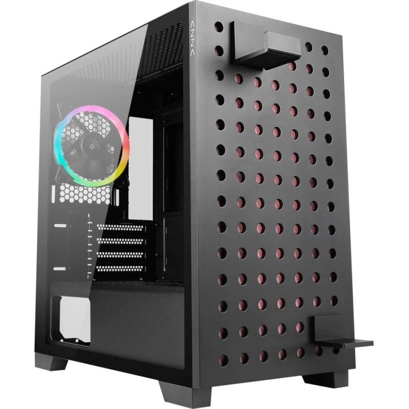 AZZA Elise Micro-ATX Sort Transparent