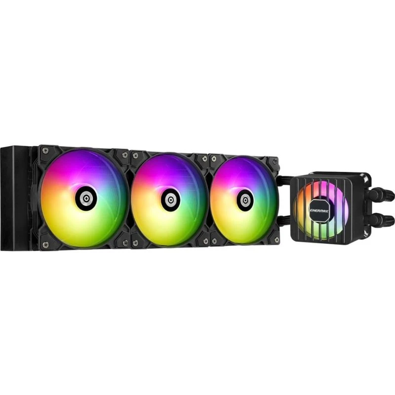 Enermax LIQMAXFLO 360 ARGB - CPU Vandkøling, 3×120 mm, Sort