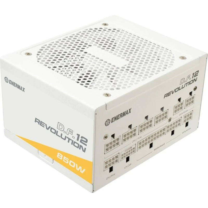 Enermax Revolution D.F.12 850W ATX 3.1 Gold, hvid, fuldt modulær