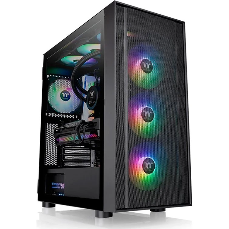 Thermaltake H570 TG ARGB Sort PC-kabinet med RGB