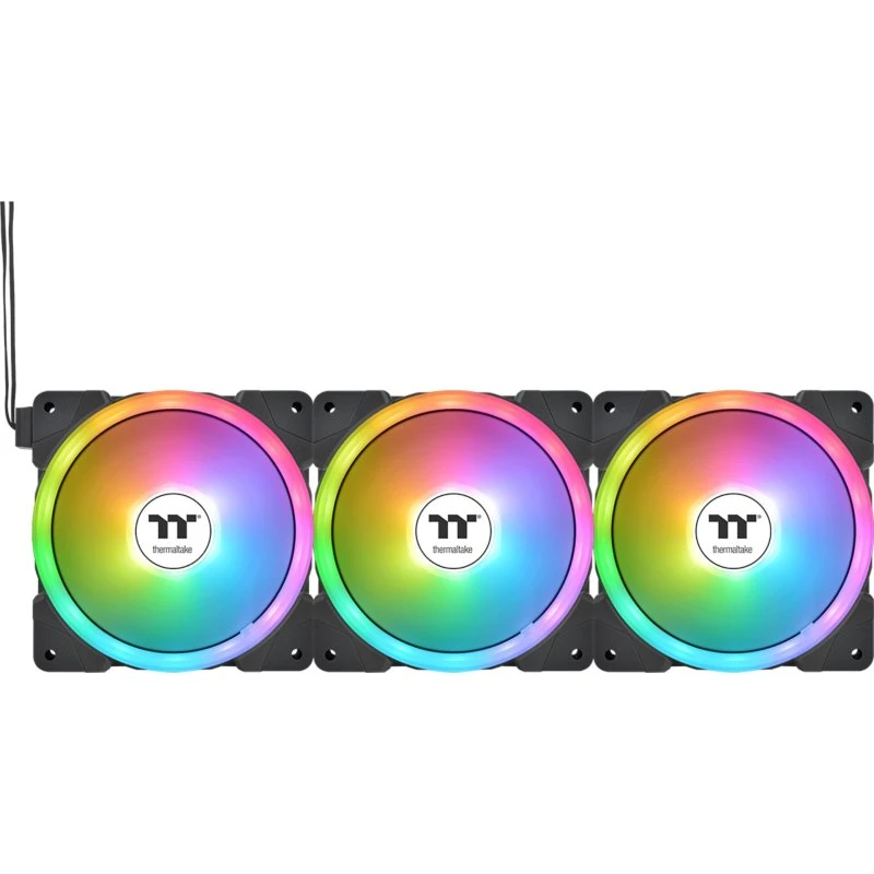 Thermaltake SWAFAN EX12 ARGB 3-pack 120 mm Sort