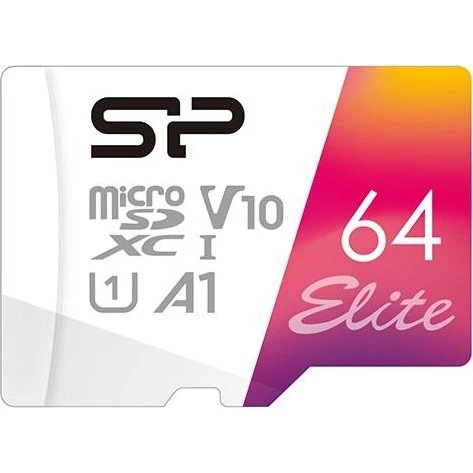Silicon Power Elite Colorful microSDXC 64 GB UHS-I U1 A1 V10