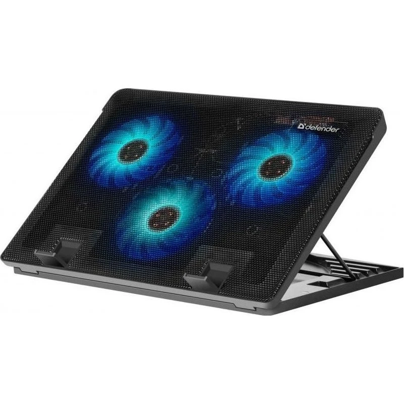 Defender NS-501 17" Laptop Køler, Sort, 3 Ventilatorer