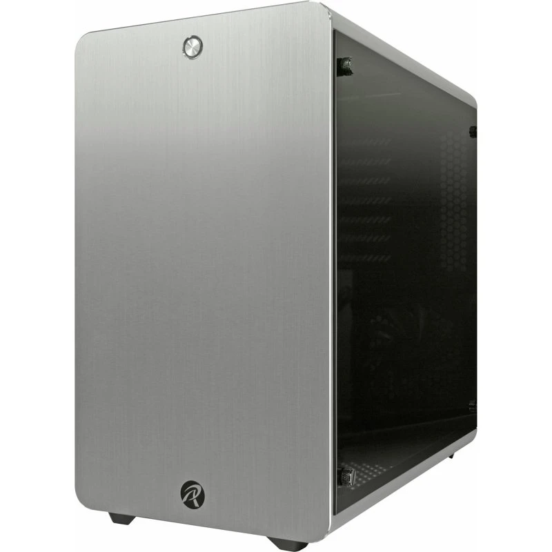 Raijintek Thetis Midi Tower - Sølv, ATX/MicroATX/Mini-ITX