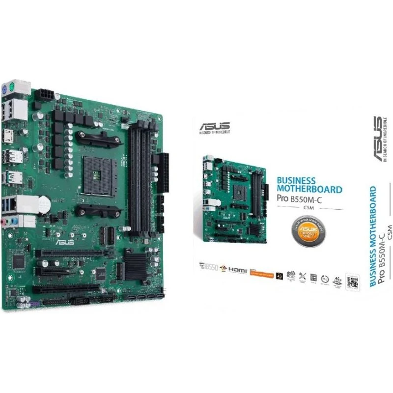 ASUS Pro B550M-C/CSM micro ATX-bundkort, AMD B550, AM4