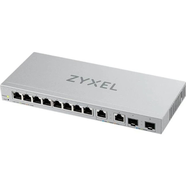 ZyXEL XGS1210-12 12-port Managed Switch med 2,5G og 10G SFP+