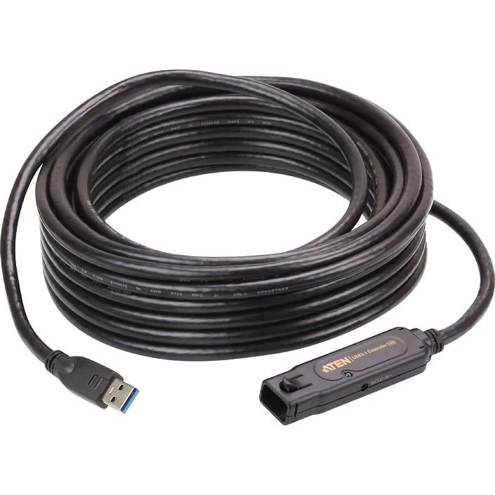 Aten UE3310 USB 3.1 Gen1 10 m Forlængerkabel, Sort
